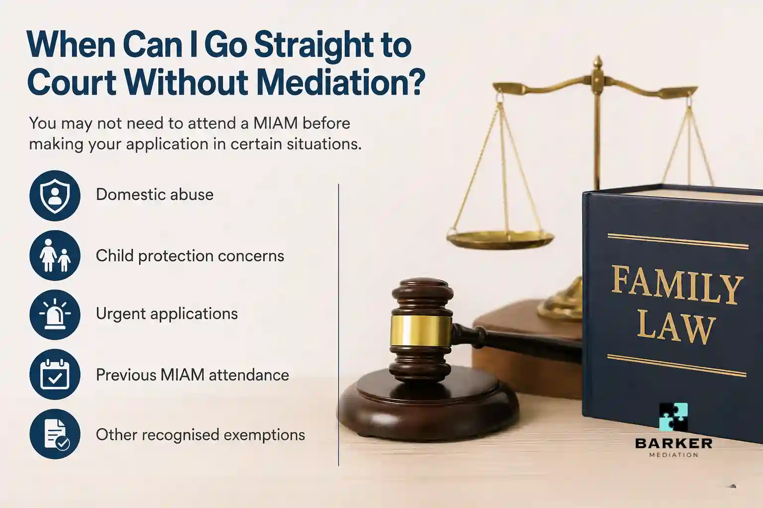 When Can I Go Straight to Court Without Mediation Weymouth?